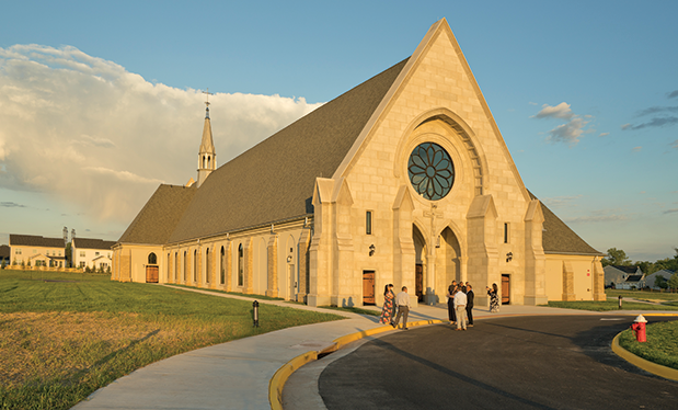 Gothic roofing - Ruff Roofers helps build a new church in Virginia